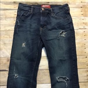 Arizona distressed jeans holes and fading 30x30